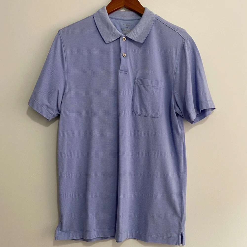 Van Heusen summer blue polo - Picture 2 of 4